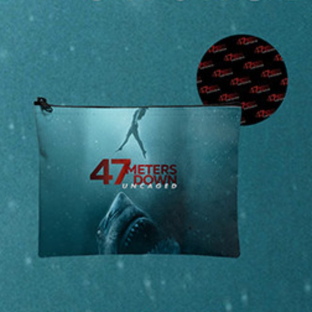 New! 47 Meters Down Uncaged Movie Zippered Pouch